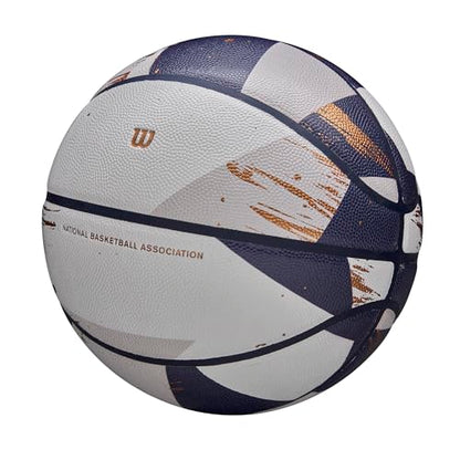 WILSON NBA Champagne Series Basketballs - color: White/Blue/Gold