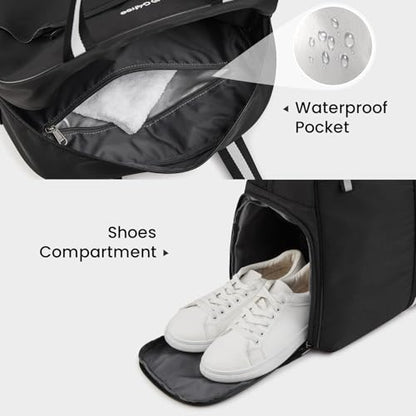 G4Free Pickleball Bag, Pickleball Bag Tote for Women and Men - color: Black