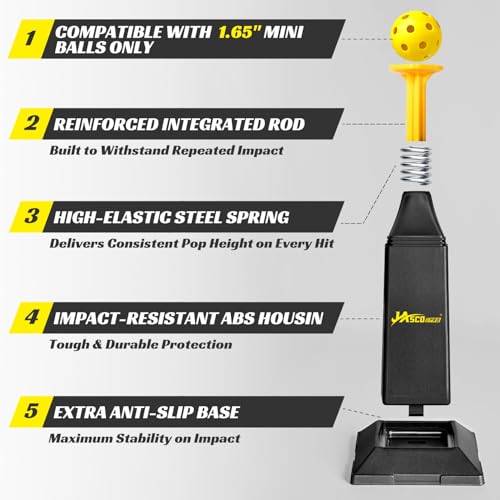 Automatic Pops Baseball Tee with 12 Mini Balls,Height Up to 40inch Batting Tee Without a Pitcher For Solo Practice,Improve Swing Timing&Accuracy, Portable Pitching Machine Softball Tee For ALL Players
