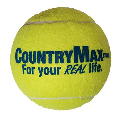 CountryMax Tennis Balls Medium Standard 2.5" for Small, Medium BreedDogs Aggressive Chewers Training and Playtime (6 Pack) - size: 6 Pack