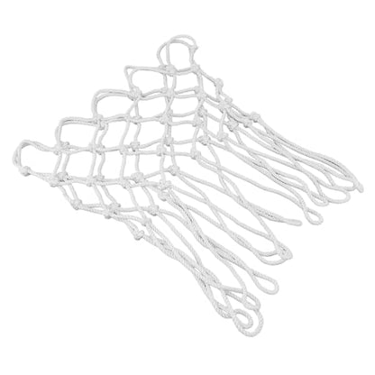 Basketball Net Replacement, Polyester, White, All Weather Durable Anti Whip for Indoor Outdoor Rims - Crisp Sound Performance, Weather, Easy Installation