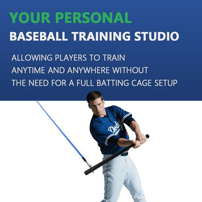 Baseball Swing Training Aid with 5 Adjustable Resistance Bands, Batting Practice Equipment for Speed and Mechanics, All Ages