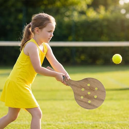 Wooden Tennis Racquet Wooden Tennis Training Racket for Beginners