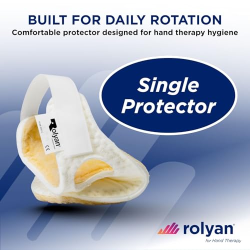 Rolyan – Palm Protector – Right Hand – Finger Separator Glove – Single Pack, Soft Padded Palm Guard for Hand Contractures and Finger Spasticity, Lightweight Hand Protector, Washable - size: With Finger Separator, style: Right Hand