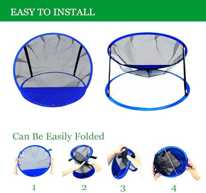 SANTA CASA Golf Chipping Net - Portable Pop-Up Practice Target with Carry Bag, Foldable Net for Indoor Outdoor Backyard Training, Ideal Gift for Men Women & Teen Golfers