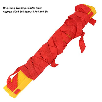 7M 14 Rung Agility Speed Training Ladder, Football Soccer Fitness Ladder with Storage Bag, Durable PP Plastic and Braided Belt for Athletes, Coaches, Home or Field Drills