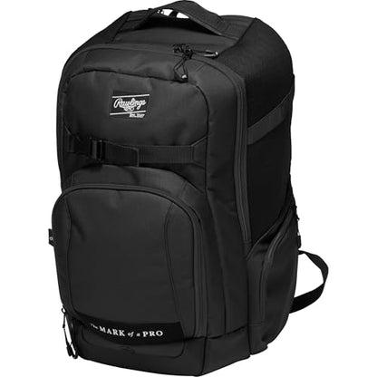 Rawlings | The Journey Player's Backpack Equipment Bag | Baseball/Softball | Multiple Colors - color: Black