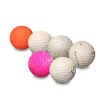 48 Used Golf Balls Bulk – Recycled Hit-Away Golf Balls – AA Quality – Mixed Brands in Mesh Bag - 48-Pack