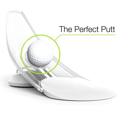 Indoor Putting Trainer—Portable Foldable Putting Practice Equipment for Perfecting Your Swing Premium Golf Training aid for Home/Office use