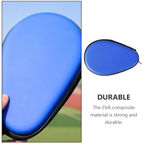 Operitacx Table Tennis Paddle Storage Bag Protective Cover Blue Ping Pong Racket Organizer Case Sturdy Portable for Indoor Outdoor Use