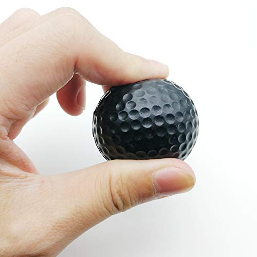Practice Golf Balls, Foam, Soft for Indoor or Outdoor Training,12 Count Black