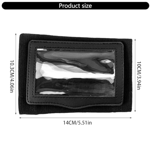 Football Wristbands for Tackle Touch Wrist Bnad Quarterback Play Wristbands with 2 Clear Window Wristband