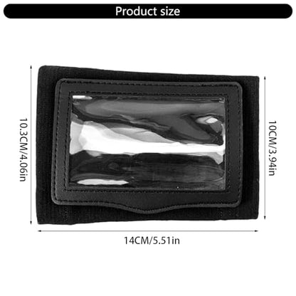 Football Wristbands for Tackle Touch Wrist Bnad Quarterback Play Wristbands with 2 Clear Window Wristband