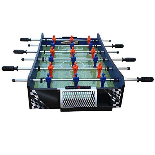 KICK Convoy 40" 4-in-1 Mini Tabletop Multi Game Table – Foosball, American Football, Push-Hockey and Ping Pong
