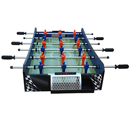 KICK Convoy 40" 4-in-1 Mini Tabletop Multi Game Table – Foosball, American Football, Push-Hockey and Ping Pong