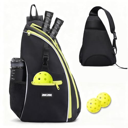Pickleball Bag, Pickleball Backpack with Water Bottle Holder for Men and Women - color: green