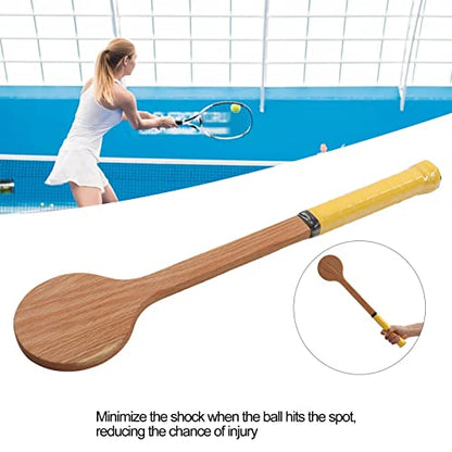 Tennis Pointer, Wooden Sweet Tennis Trainer Racket for Kids Adult Tennis Swing Practice Training (Storage Bag Included) - size: 55cm