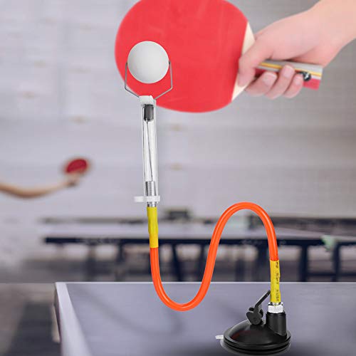 VGEBY Table Tennis Trainer, PVC Adjustable Rapid Ball Machine with Sucker Table Tennis Supplies Table Tennis Trainer Table Tennis Spin Trainer Best Serving