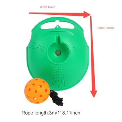 2 Pieces Pickleball Rebound Practice Tool with 40 Holes Ball Cord Lightweight Sturdy Baseboard Self Study Training Equipment Suitable for
