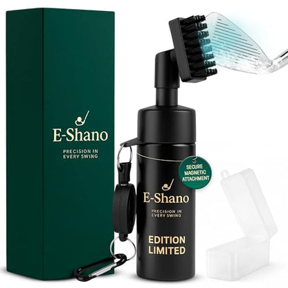 Golf Club Cleaner Brush with Water Spray System 2- in- 1 Cleaner, Ultra Strong Magnetic Clip, Advanced Leak-Proof Spray System for Irons Wedges & Golf Balls