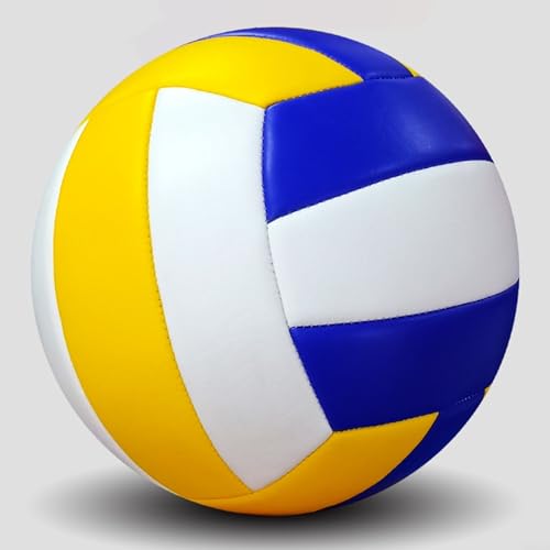 FABULETTA Official Size 5 Volleyball for Indoor, Outdoor & Beach Play – Soft-Touch PVC Construction with Machine-Stitched Durability, Suitable for Beginners to