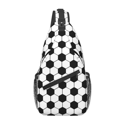 Soccer Sling Backpack Sling Bag Football Crossbody Shoulder Bag Soccer Purse Chest Bag For Men Women - color: Soccer