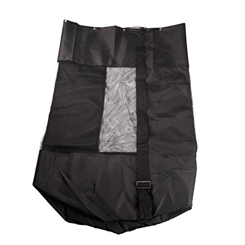 Extra Large Mesh Ball Bag Waterproof Equipment Duffel Bag Heavy Duty Net Ball Shoulder Bag Basketball Volleyball Soccer Rug Ball Football Carrying Bag Tote Storage Sack with Drawstring for 10-15 Balls - color: #1:49cm*130cm / 19" X 51"