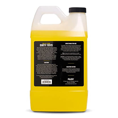 Slick Products All-Purpose Surface Cleaner – Vehicle Interior & Exterior Spray for Rubber, Plastic, Vinyl, Carpet & Upholstery – Ready-to-Use Lemon Scented Cleaner – 64 oz. - size: 64 Fl Oz (Pack of 1)