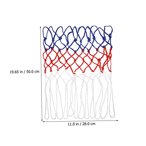 2-Piece Basketball Net Kit Hoop Replacement Nets Woven Nylon Netting Easy Install for Parks Campuses and Courts
