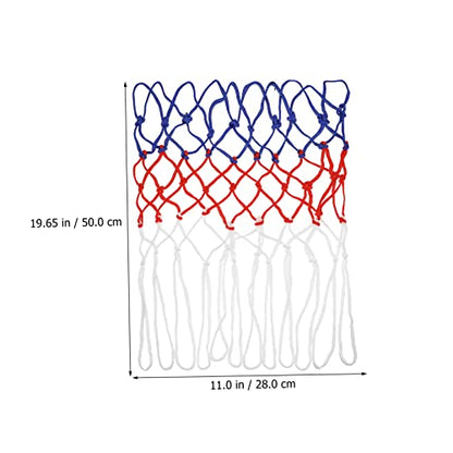 2-Piece Basketball Net Kit Hoop Replacement Nets Woven Nylon Netting Easy Install for Parks Campuses and Courts