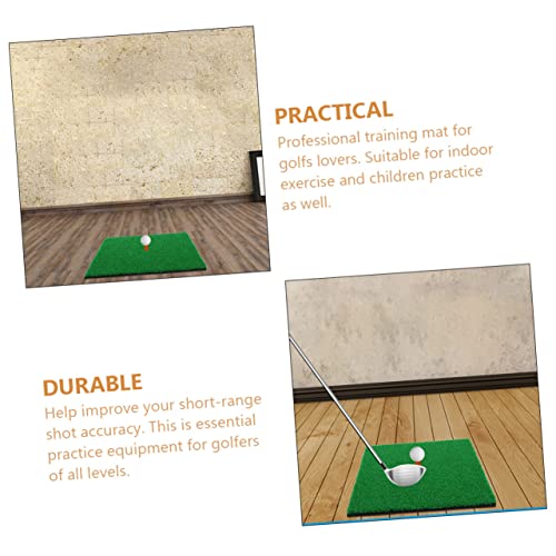 Golf Hitting Mat 30x30CM Indoor Golf Training Turf Pad Sturdy Grass Mat for Practice Suitable for Skill Levels