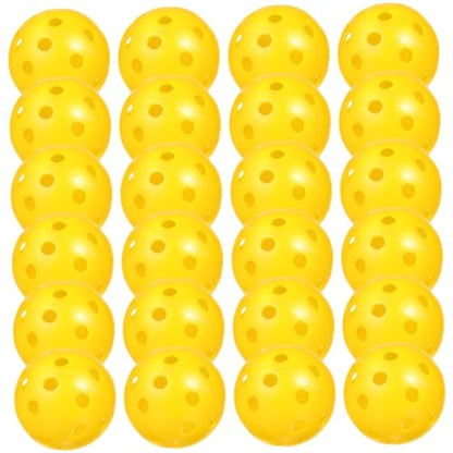 Totority 24pcs Indoor Golf Training Balls Durable Airflow Practice Balls for Skill Improvement Lightweight Plastic Design for Targeted Indoor Practice Golfing Accessories