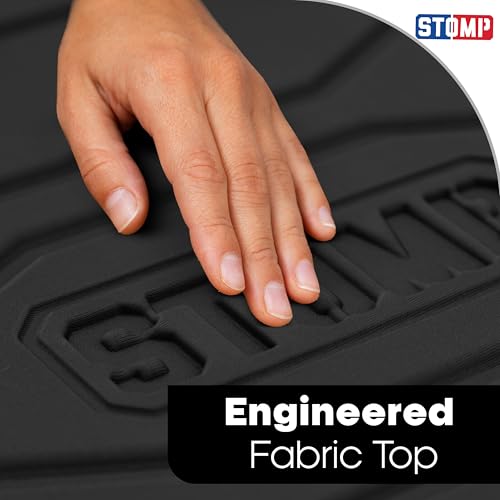 STOMP Athletics: Reusable Mini Traction Mat (As Seen on Shark Tank) for Volleyball & Basketball Shoes - Alternative for Basketball Sticky Mats - Non-Slip Shoe Cleaning Pad - 11"x15" - color: Black