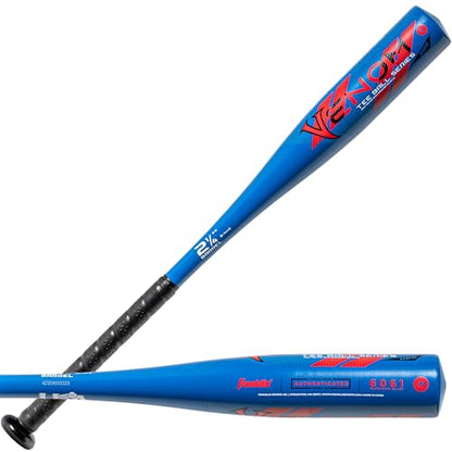 Franklin Sports Kids Teeball Bat - Venom + Barracuda Aluminum + Composite - USA Baseball Certified for Boys + Girls - Youth Metal Bat - Drop -10 to -13
