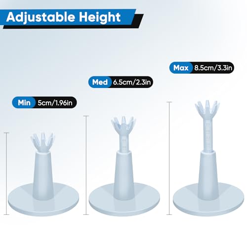 Adjustable Golf Tees - Unbreakable Rubber Golf Tees for Driving Range & Simulator - Essential Golf Accessories for Men Indoor & Outdoor Practice, Durability and Stability Golf Tees