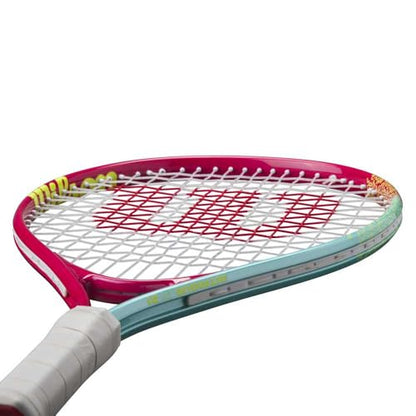 Wilson Intrigue Junior 21 Girls Tennis Racket Red/Yellow Strung 205g L