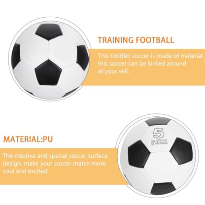 Housoutil Training Soccer Ball Size 5 Pu Machine Sewn Sturdy Football for Boys Youth Soccer Practice Outdoor Indoor