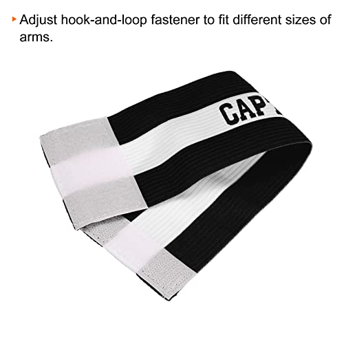 PATIKIL Captain's Armband, Elastic Arm Band for Soccer Training - color: Black