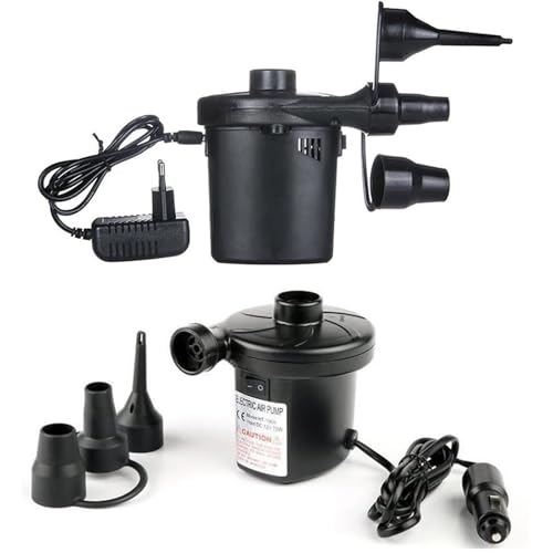 5Pcs Black Replacement Nozzles Electric Air Pump, 3 Sizes Plastic Nozzles Head for Air Bed, Inflatable Pool Sofa Swimming Ring, Mattress, Camping Cushions, Toy, Balloons, Yoga Balls