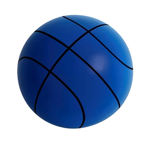 Silent Basketball, 2025 Upgrade Quiet Foam Basketballs for Indoor, Durable Dribbling Ball for Apartments, Noiseless Soft Washable Higher Bounce Basketball for Training - color: Blue, size: Size 7 (9.45 inches)