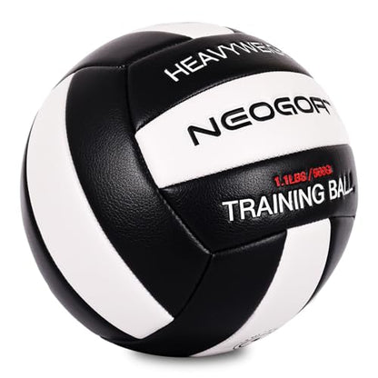 1.1LBS Weighted Heavy Volleyball For Setters Serve Trainer Setter Weighted Volleyball Training Equipment Size 5 Soft PU Leather, Durable for in&Outdoor Training, Perfect for Setting, Rebounders