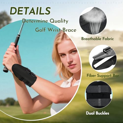 RILL 2-in-1 Golf Training Aid Set, Golf Swing Trainer for Posture Correction, Upgraded Memory Foam Smart Ball with Lanyard & Lead Wrist Trainer Brace for Muscle Memory, Corrects Chicken Wing