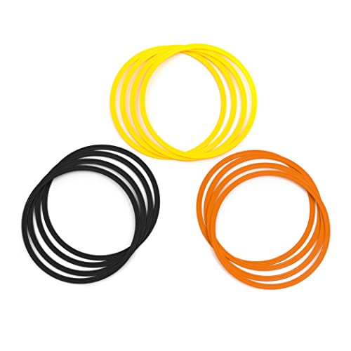 Speed & Agility Training Rings - Set of 12 by Trademark Innovations - color: Yellow/Orange/Black