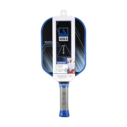 JOOLA Ben Johns CAS 16mm Carbon Fiber Pickleball Paddle - CAS Surface Tech - Control & Power Paddle - USAP Approved - Aero Curve - Feel-Tec Pure Grip - NFC Chip - color: Azure Blue, size: Perseus
