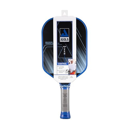 JOOLA Ben Johns CAS 16mm Carbon Fiber Pickleball Paddle - CAS Surface Tech - Control & Power Paddle - USAP Approved - Aero Curve - Feel-Tec Pure Grip - NFC Chip - color: Azure Blue, size: Perseus