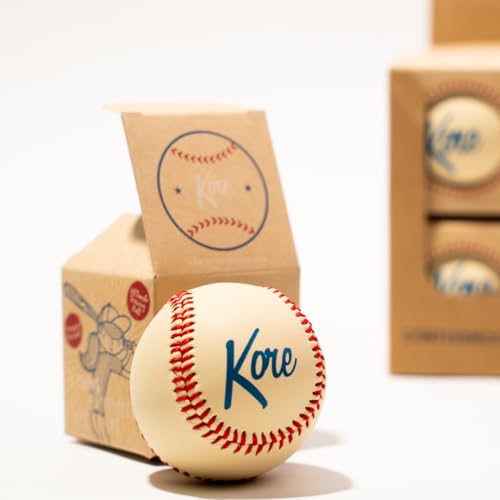 Kore Soft Baseball – Hand-Stitched Real Feel Foam Baseballs | Safe Indoor & Outdoor Practice Ball for Backyard Play - size: Pack Of 1