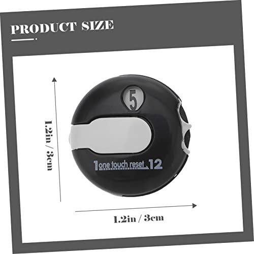 INOOMP Golf Scoring Device High Precision Counter Clip for Golfing Material Score Tracker Battery Easy Reset Golf Score Counter White