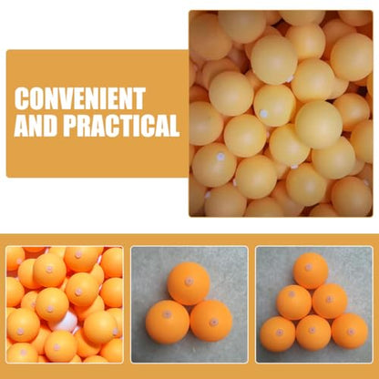 GALPADA 100pcs 27mm Table Tennis Balls with Hole, Abs Plastic Ping Pong Balls for Practice Machine Training, Yellow Bulk Set for Leisure and Competition Use