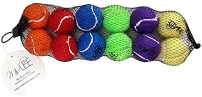 Midlee X-Small Dog Tennis Balls 1.5" Pack of 12 (Solid, 1.5 inch) - color: Multicolored