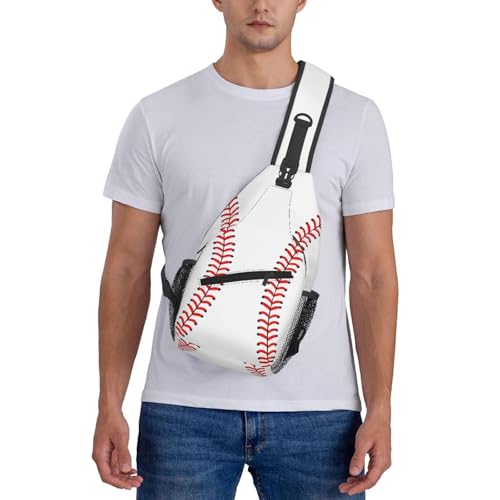 Baseball Sling Backpack Sling Bag Crossbody Shoulder Bag Baseball Purse Chest Bag For Men Women - color: Baseball
